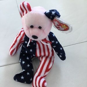 Spangle, Beanie Baby teddy bear, in great condition